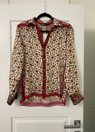 Блуза рубашка zara