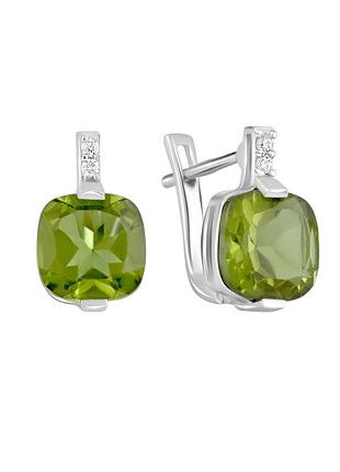 Сережки срібло зі султанить султитом 5.895ct