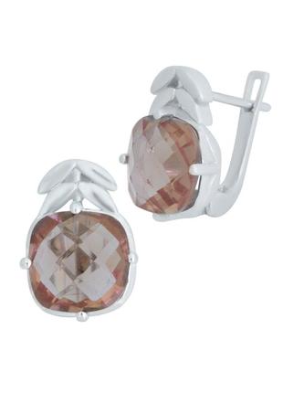 Сережки срібло зі султанить султитом 7.337ct