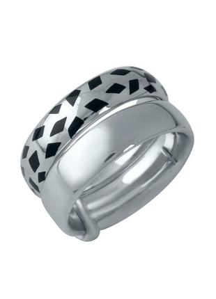 Кольцо серебро с емаллю (16см)