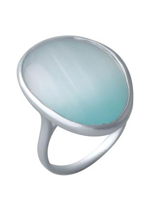 Кольцо серебро с кошачьим глазом 26.635ct (17.5см)