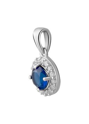 Подвеска серебро с сапфиром nano 0.617ct