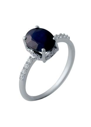 Кільце срібло із сапфіром 2.23ct (17 см)