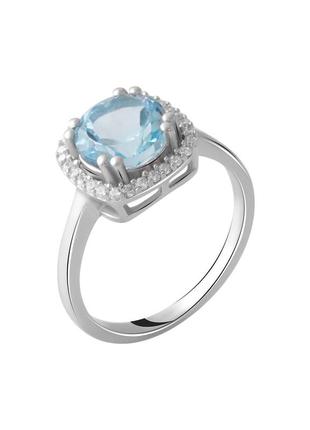 Кольцо серебро с топазом 2.519ct (18см)
