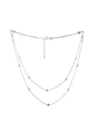 Колье серебро без камней (450-500мм)