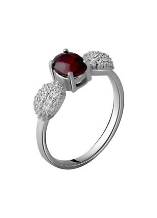Кольцо серебро с рубином 1.865ct (17/17.5/18 см)