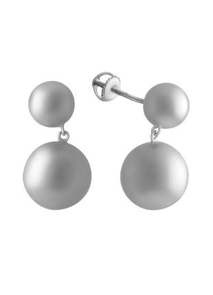 Серьги серебро без камней