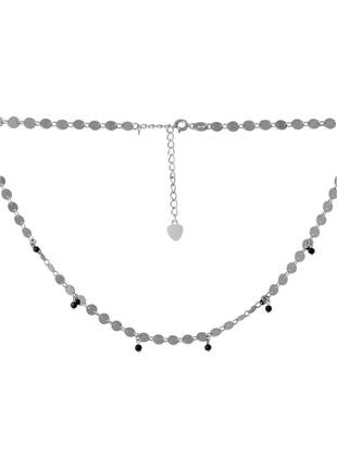 Кольє срібло зі шпинеллю (400-450 мм)