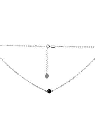 Кольє срібло зі шпинеллю (350-400 мм)