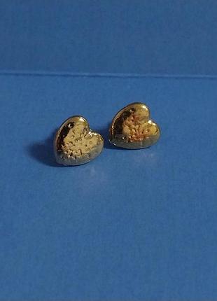 Сережки гвіздочки цвяшки металеві цвяхи золотисті біжутерія біжутерні fashion earrings jewerly кульчики модні на свято фотосесію