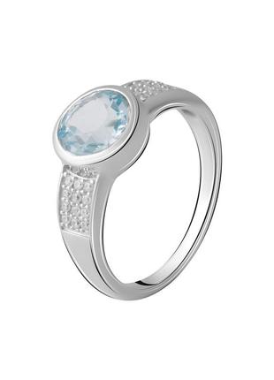 Кольцо серебро с топазом 2.621ct (18.5см)