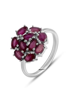 Кольцо серебро с рубином 3.394ct (17.5/18 см)