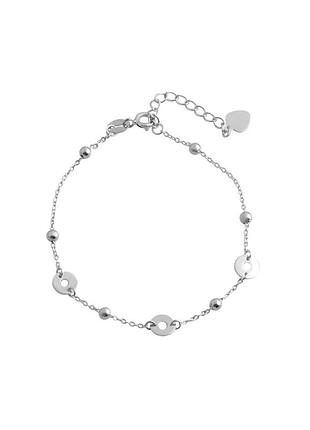 Браслет серебро без камней (17-20см)