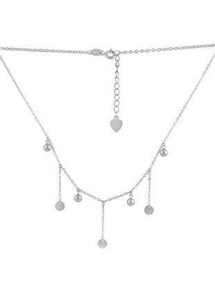 Колье серебро без камней (400-450мм)