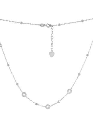 Колье серебро без камней (400-450мм)