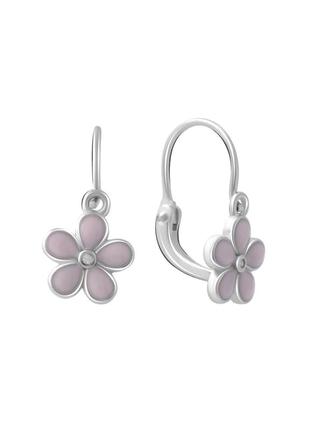 Серьги серебро с емаллю