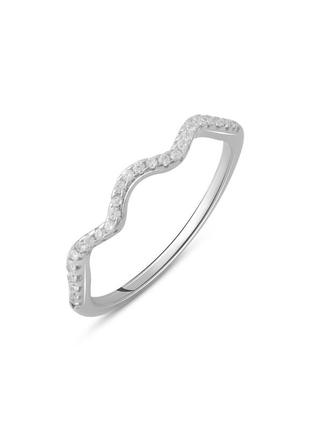 Кольцо серебро с фианитами (16.5/17.5/18 см)