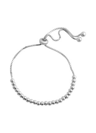 Браслет срібло без каменів (регульований)