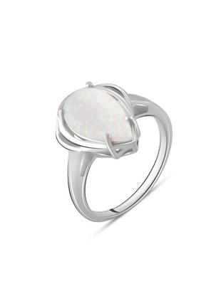 Кільце срібло з опалом 1.35ct (17.5см)