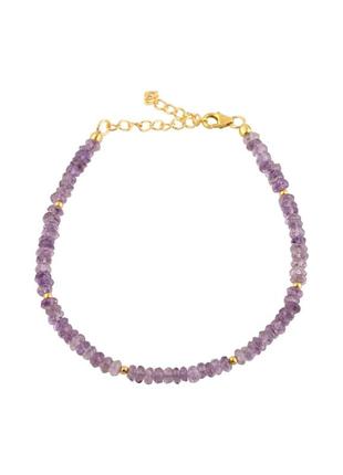 Браслет серебро с аметистом 21.269ct (20-25см)