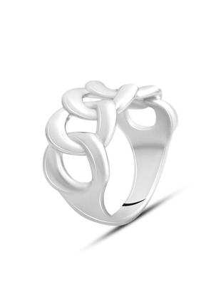 Кольцо серебро без камней (17/18 см)