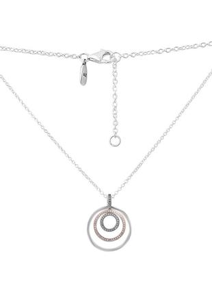 Колье серебро с фианитами (460мм)