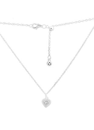 Колье серебро с фианитами (40-60см)