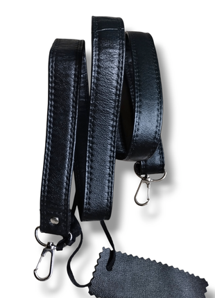 Шкіряний ремішок до сумки. довга ручка до сумки. наплічна сумочна ручка з натуральної шкіри