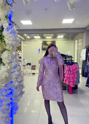 Платье с пайетками праздничное