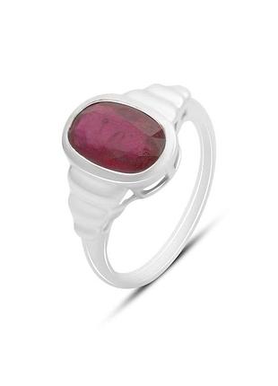 Кольцо серебро с рубином 5.375ct (18см)