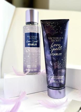 Love spell starlit спрей, лосьон vs, набор victoria’s secret