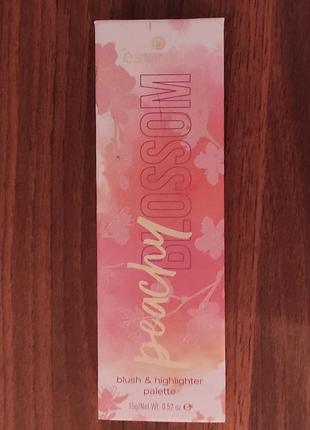 Палетка румян и хайлайтеров essence peachy blossom, 15 г
