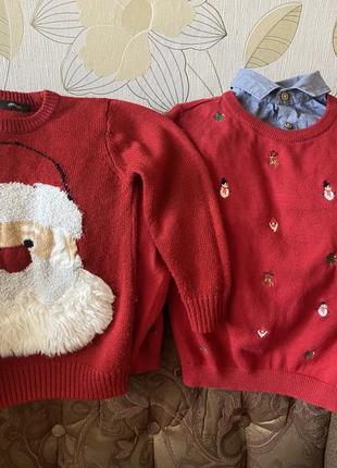 Новогодний свитер next с сантой🎅