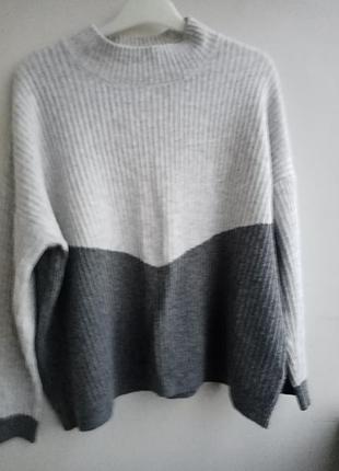 Кофта світер  у 2 кольорах сіра великий розмір
