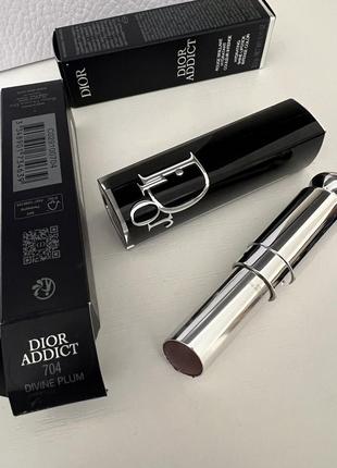 Dior addict shine lipstick 704 divine plum