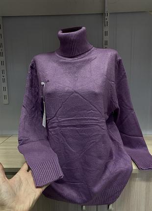 Фіолетовий теплий кашеміровий  гольфик 💜💜💜