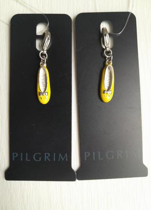 2 шт підвіска шарм жовті балетки pilgrim данія