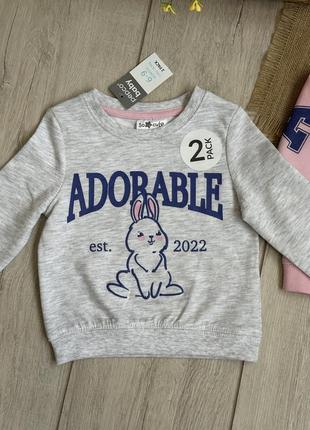 Свитшоты девочке 6-9 месяцев2 фото