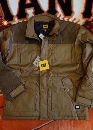 ❄️💨 оригинал. фантастическая теплая куртка caterpillar (waxed canvas jacket). cat