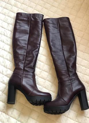 Сапоги кожаные