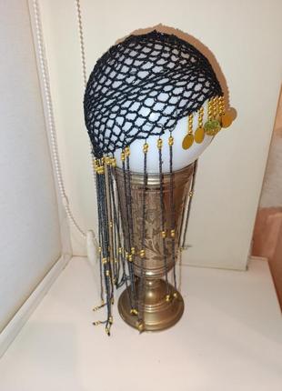 Шапочка в стиле ардеко 1920 годов гетсби. плетение с бисером