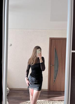 Сукня чорна, класична, cropp