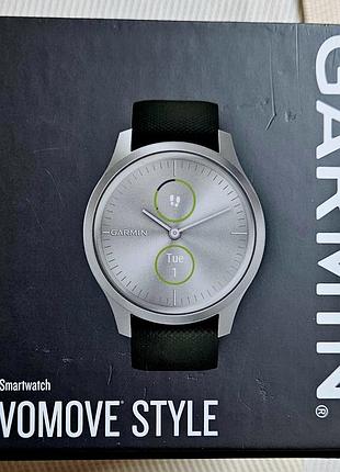 Смарт-часы garmin vivomove style серебристый