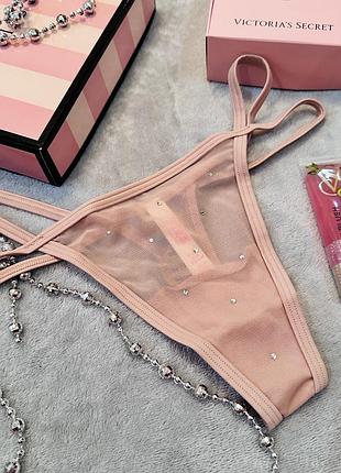 Подарунковий комплект трусики блиск вікторія сікрет оригінал victoria’s secret
