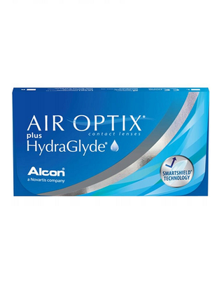 Air optix контактні лінзи  plus hydraglyde (упаковка 3 шт)  1 місяць  -0,5...-12 аироптик