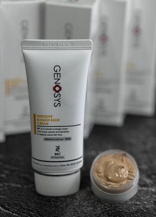 🤍genosys сонцезахисний матуючий інтенсивний bb крем для обличчя ❕spf30 ❕intensive blemish balm cream ❕розлив❕2 фото