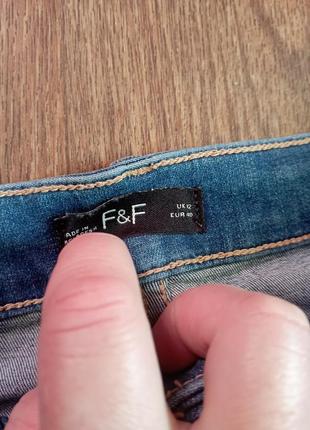 Идеальные джинсы скошенные высокая посадка f&f2 фото