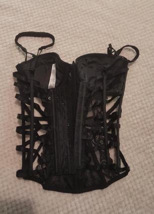 Censored корсет, сексуальна білизна, чорний корсет.