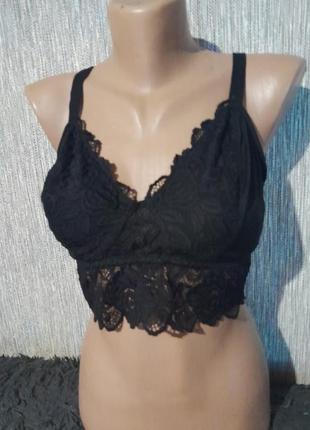 Гарний мереживний ліф топ,на бірці16