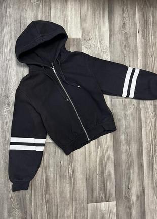 Вкорочений худі на блискавці хс 8